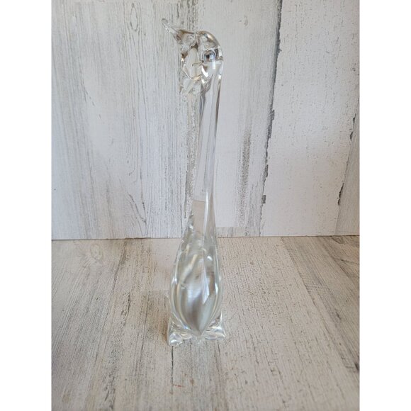 Vintage abstract glass giraffe heavy collectible figure zoo animal - Picture 6 of 7